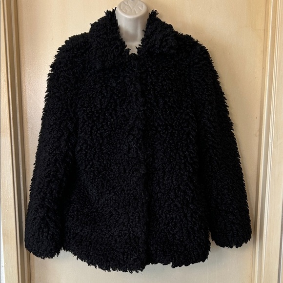 Audrey 3+1 Jackets & Blazers - Audrey 3+1 Cozy Black Teddy Jacket size S